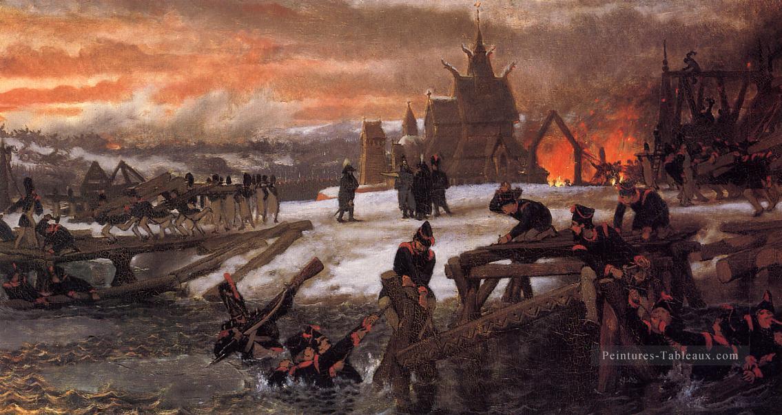 La traversée de la rivière Berizina 1812 romantique Sir Lawrence Alma Tadema Peintures à l'huile